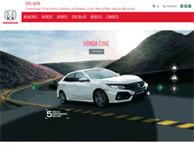 Tablet Screenshot of hondavilafranca.com